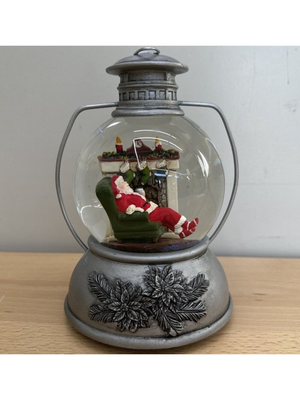 Santa Christmas Lantern Musical Snow Globe 2017 By Roman